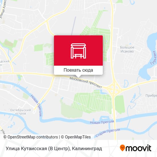 Карта Улица Кутаисская (В Центр)