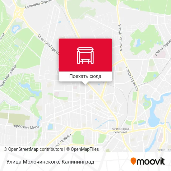 Карта Улица Молочинского