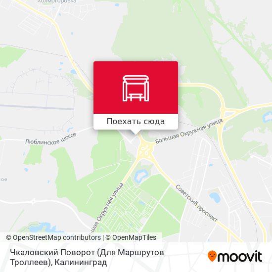 Карта Чкаловский Поворот (Для Маршрутов Троллеев)