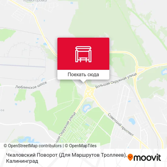 Карта Чкаловский Поворот (Для Маршрутов Троллеев)