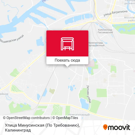 Карта Улица Минусинская (По Требованию)
