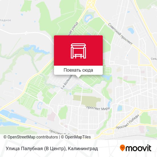 Карта Улица Палубная (В Центр)