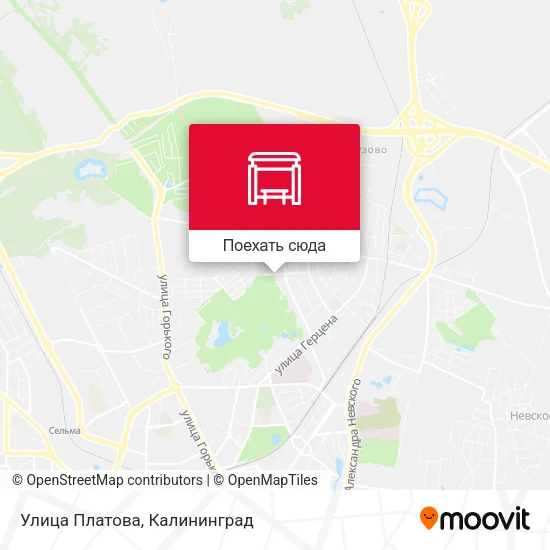 Карта Улица Платова
