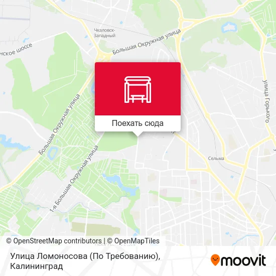 Карта Улица Ломоносова (По Требованию)