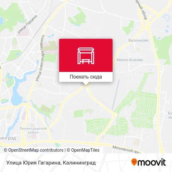 Карта Улица Юрия Гагарина