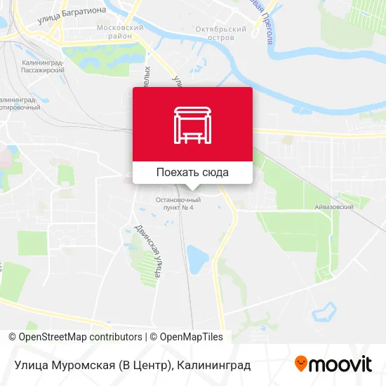 Карта Улица Муромская (В Центр)