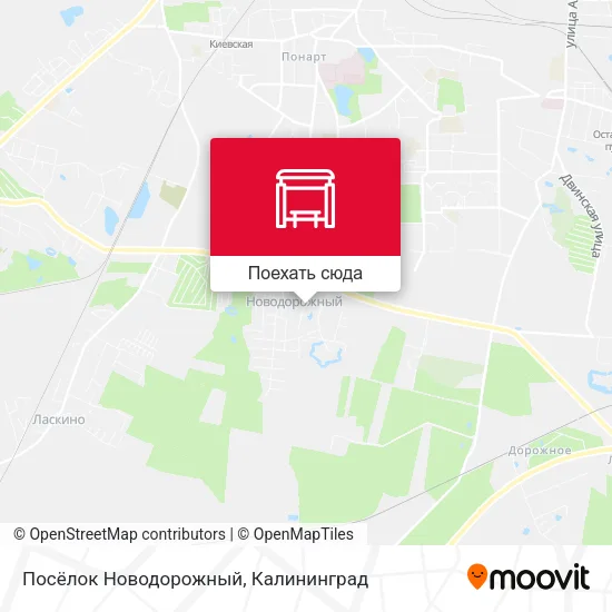 Карта Посёлок Новодорожный