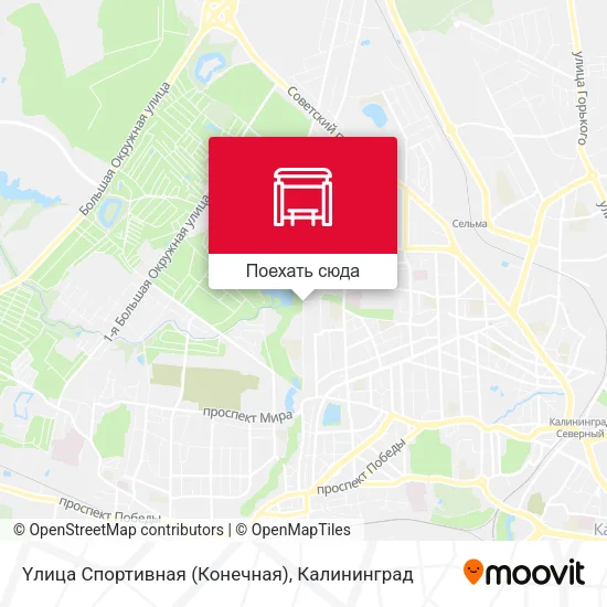 Карта Yлица Спортивная (Конечная)