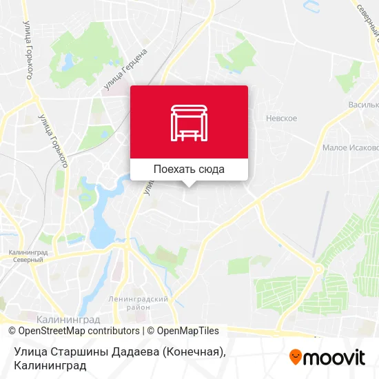 Карта Улица Старшины Дадаева (Конечная)