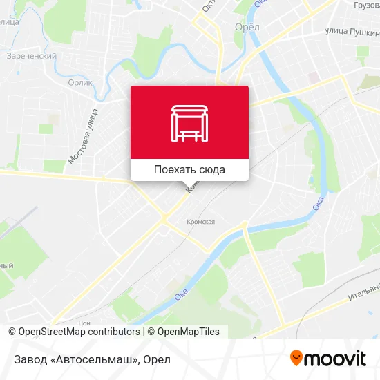 Карта Завод «Автосельмаш»