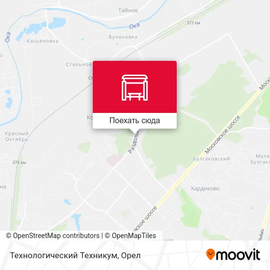 Карта Технологический Техникум