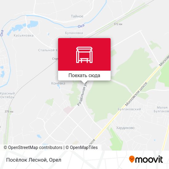 Карта Посёлок Лесной