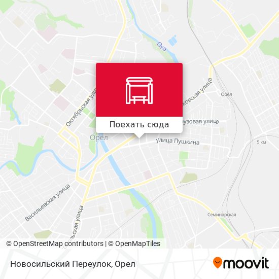 Карта Новосильский Переулок