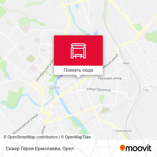 Карта Сквер Героя Ермолаева