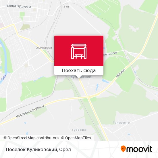 Карта Посёлок Куликовский