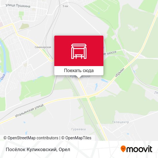 Карта Посёлок Куликовский