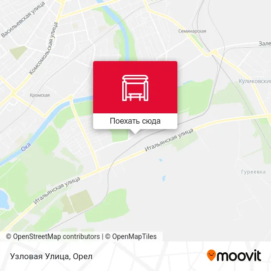 Карта Узловая Улица