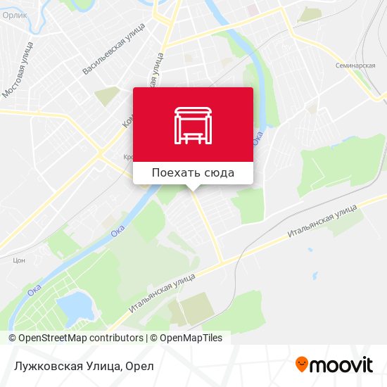 Карта Лужковская Улица