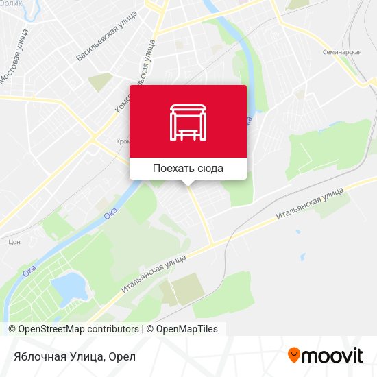 Карта Яблочная Улица
