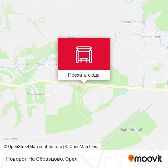 Карта Поворот На Образцово