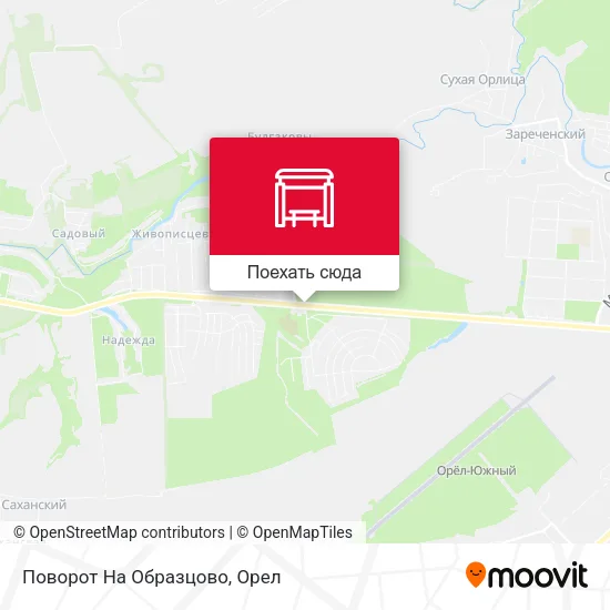 Карта Поворот На Образцово