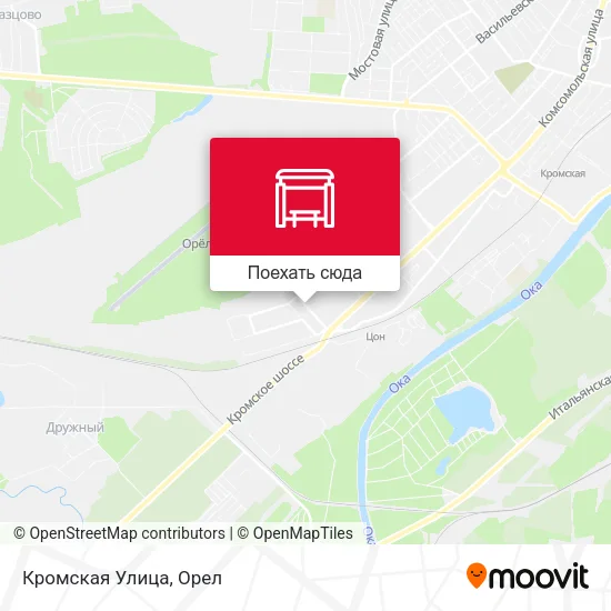 Карта Кромская Улица