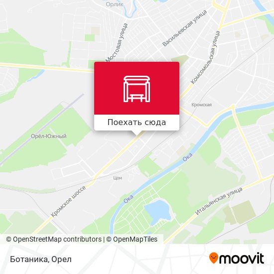 Новая ботаника орел карта