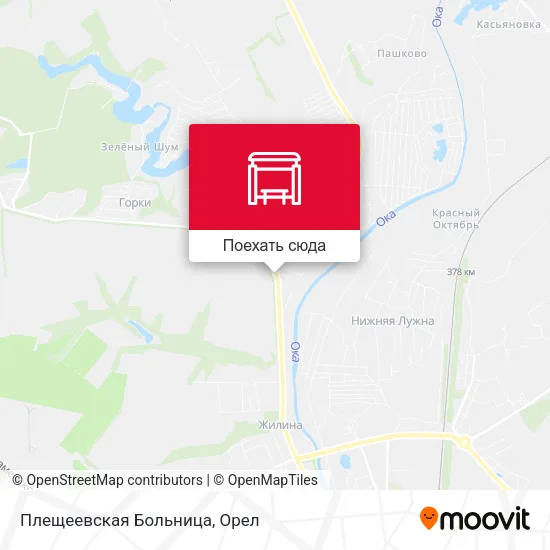 Карта Плещеевская Больница