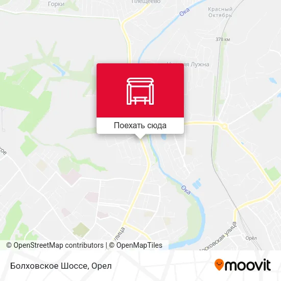 Карта Болховское Шоссе