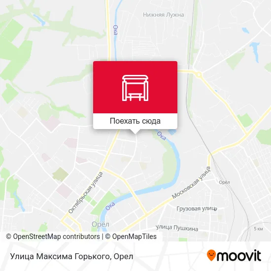 Карта Улица Максима Горького