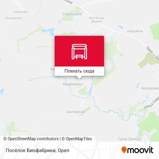Карта Посёлок Биофабрики