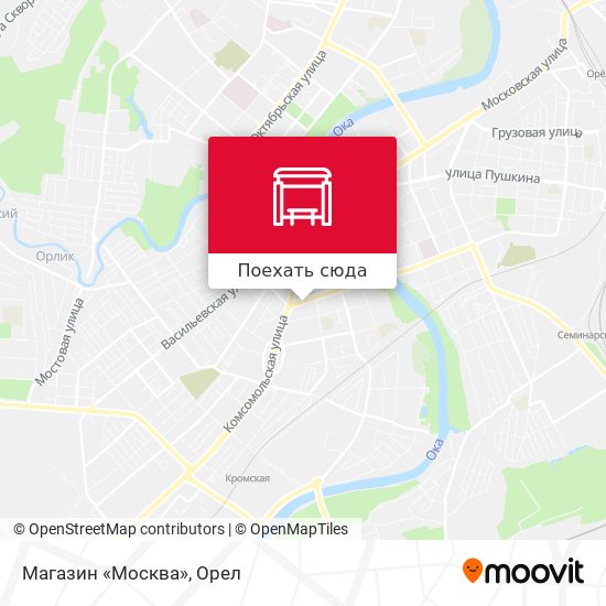 Карта Магазин «Москва»