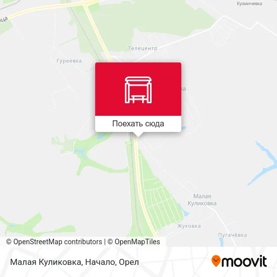 Карта Малая Куликовка, Начало