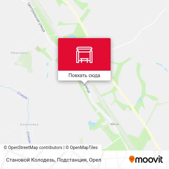 Карта Становой Колодезь, Подстанция