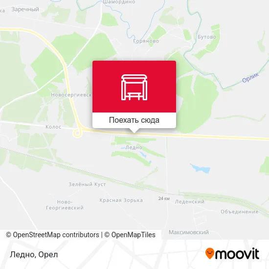 Карта Ледно