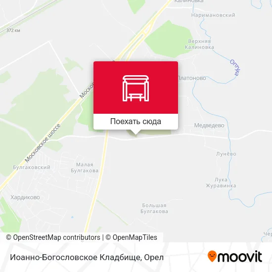 Карта Иоанно-Богословское Кладбище
