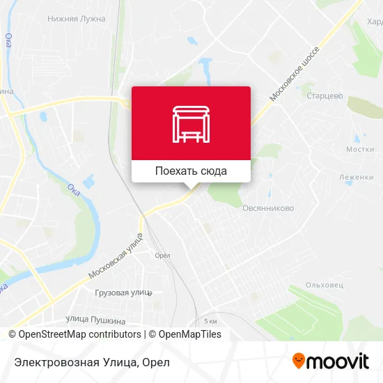 Карта Электровозная Улица