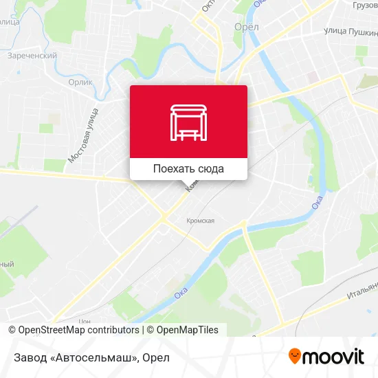 Карта Завод «Автосельмаш»