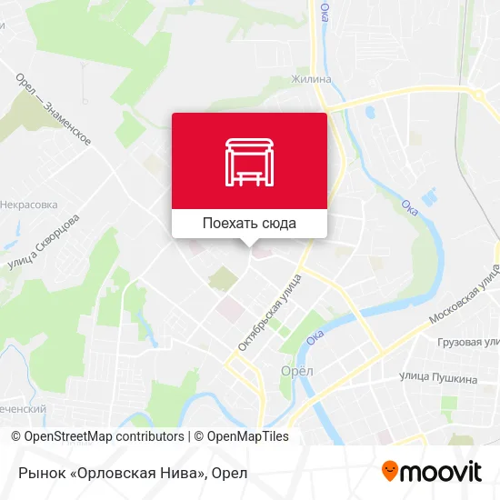 Карта Рынок «Орловская Нива»