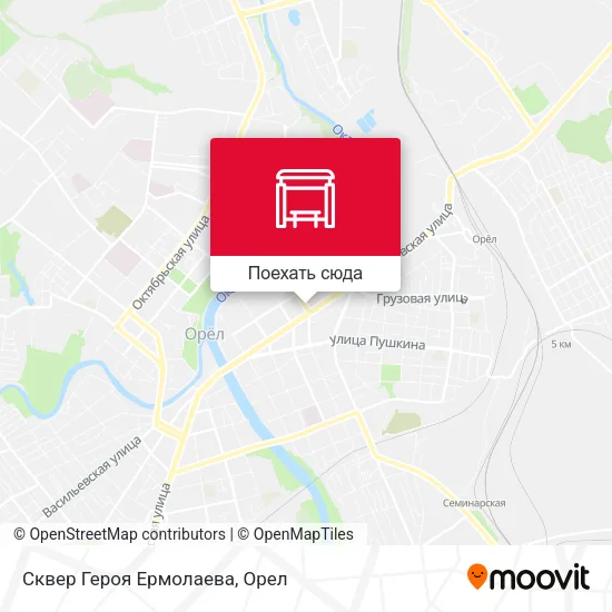 Карта Сквер Героя Ермолаева