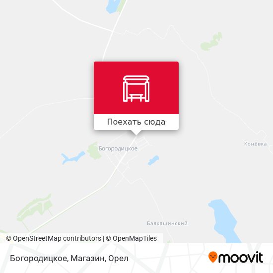 Карта Богородицкое, Магазин