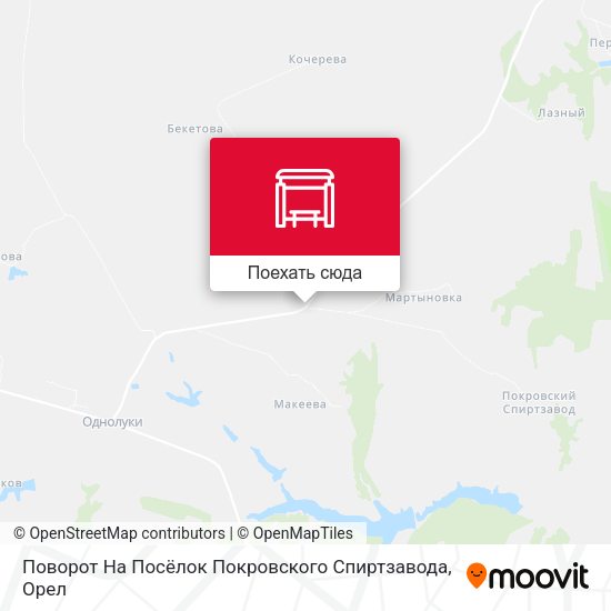 Карта Поворот На Посёлок Покровского Спиртзавода
