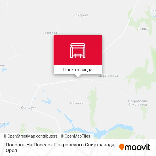 Карта Поворот На Посёлок Покровского Спиртзавода