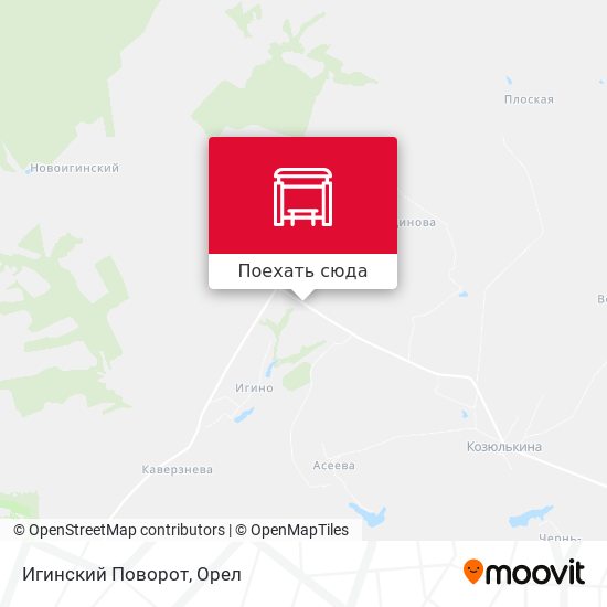 Карта Игинский Поворот