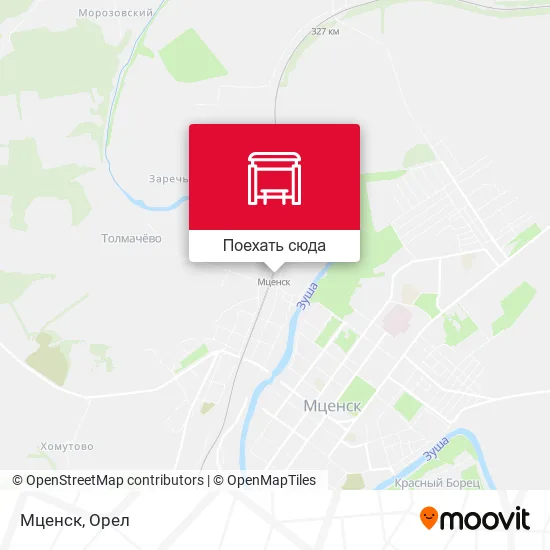 Карта Мценск