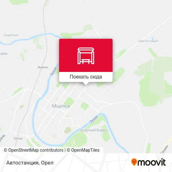 Карта Автостанция