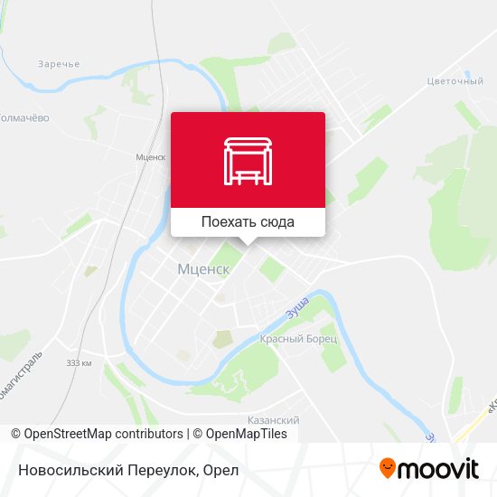 Карта Новосильский Переулок