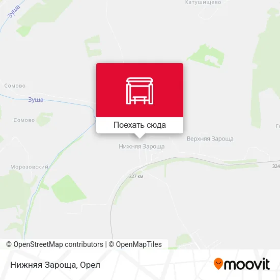 Карта Нижняя Зароща