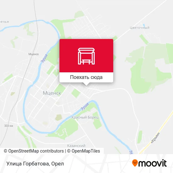 Карта Улица Горбатова