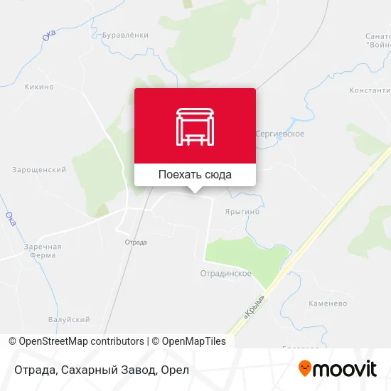 Карта Отрада, Сахарный Завод